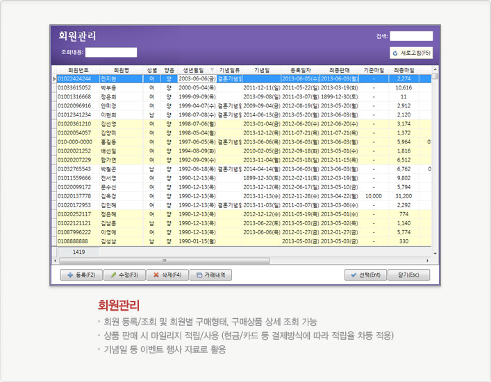 회원관리